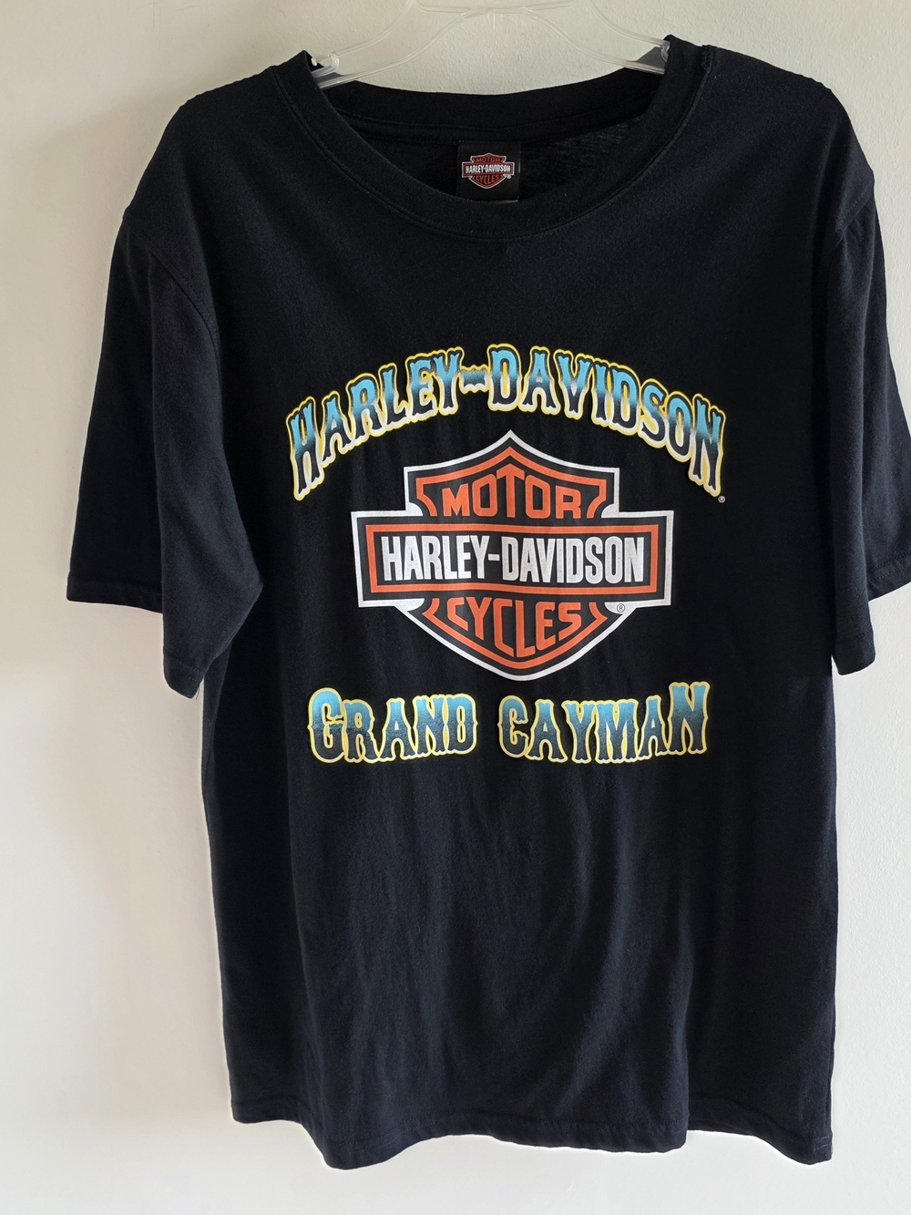 Harley-Davidson Motorcycles Grand Cayman T-Shirt Mens L Black Never Worn